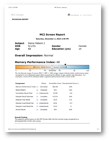 MCI Screen Test Report-2 MCI Screen Test Report-2
